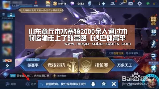 山东章丘市水寨镇2000余人通过木材运输走上了致富路【沙巴体育平台】(图1) 沙巴体育官网